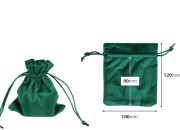 Vrećica od velura 100x120mm, u zelenoj boji - 50 kom-dimenzije_slike