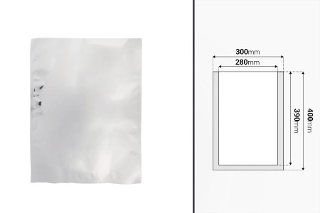 Aluminijumske kesice 300x400 mm sa mogućnošću termo zatvaranja i lakim otvaranjem – 100 kom-dimenzije_slike