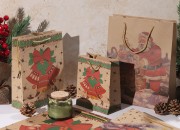 Božićna kesa sa ručkom od kanapa 115x60x145mm, u 7 dizajna - 20 kom-grupa_slika