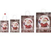 Papirne poklon kese sa Božićnim motivima, dimenzija 150x80x210 mm sa ručkom - 12 kom-grupa_slika