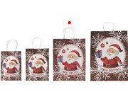 Papirne poklon kese sa Božićnim motivima, dimenzija 255x125x330 mm sa ručkom - 12 kom-grupa_slika