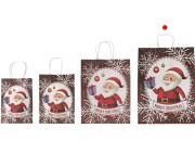 Papirne poklon kese sa Božićnim motivima, dimenzija 315x115x420 mm sa ručkom - 12 kom-grupa_slika