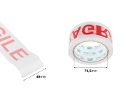Lepljiva traka Fragile (lomljivo) širine 48mm - 1 komad 75m - 6 kom-dimenzije_slike