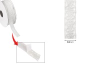 Bela čipka širine 12mm sa samolepljivom trakom - komad je 4,6 metara-dimenzije_slike