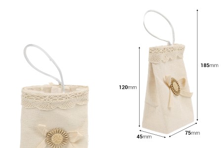 Ručno izrađene vrećice sa ručkicom, 75x45x120mm - 12 kom-dimenzije_slike