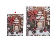 Božićne papirne poklon kese sa fenjerom, dimenzija 180x85x240 mm (210 g) sa ručkom - 12 kom-grupa_slika