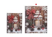 Božićne papirne poklon kese sa fenjerom, dimenzija 260x100x320 mm (210 g) sa ručkom - 12 kom-grupa_slika