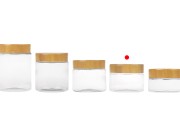 Providna PET teglica 100 mL sa zatvaračem sa dezenom drveta i plastičnim međupoklopcem - 12 kom-grupa_slika