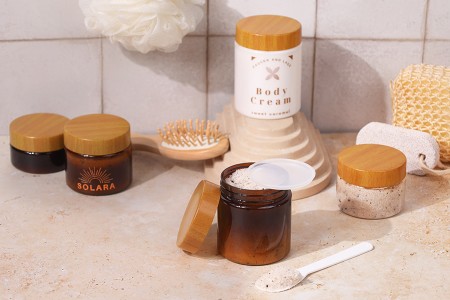 Providna PET teglica 200 mL sa zatvaračem sa dezenom drveta i plastičnim međupoklopcem - 12 kom-grupa_slika