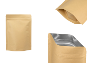 Kraft DoyPack kesice sa zip zatvaranjem, unutrašnjom aluminijumskom oblogom, ovalnim dnom i sa mogućnošću termo zatvaranja150x40x210 mm – 50 kom-slika_proizvoda