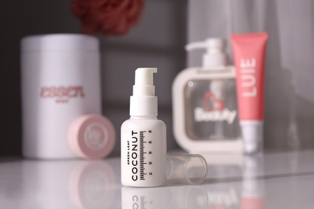 Plastična flašica 100mL za kreme sa mernim oznakama, pumpicom i zatvaračem -  24 kom-grupa_slika