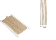 Ukrasna “gro”  traka od lana, braon boje,15mmx10m-dimenzije_slike