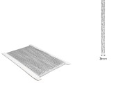 Ukrasni pleteni kanap sa metalnom presvlakom, 3mmx10m-dimenzije_slike