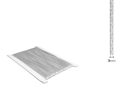Ukrasni pleteni kanap sa metalnom presvlakom, 3mmx10m-dimenzije_slike