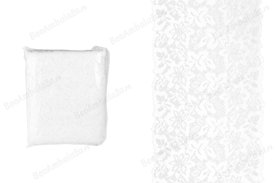 Elastična mekana najlonska čipka, širine 210mm - komad je 10 metara-slika_proizvoda