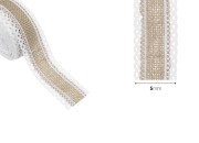 Traka od jute sa čipkom, 40 mm (1 komad je 5m)-dimenzije_slike