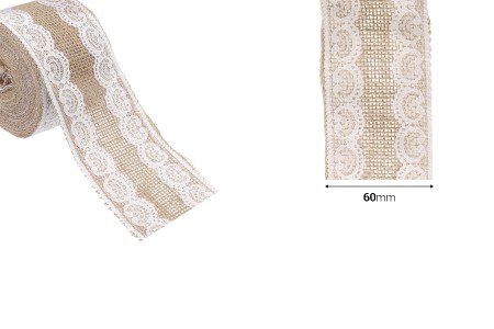 Traka od jute sa čipkom, 60 mm (1 komad je 5m)-dimenzije_slike
