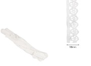 Bela pamučna čipka, širine 13mm - komad je 10 metara-dimenzije_slike