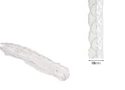 Pamučna bela čipka sa metalnim koncem širine 18mm - komad je 10 metara-dimenzije_slike