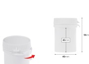 Kutijica u obliku tube 50mL, sa sigurnosnim prstenom za lekove - 100 kom-dimenzije_slike