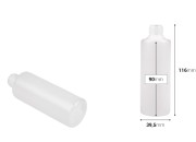 Plastična poluprovidna flašica 100mL, PP 20-dimenzije_slike