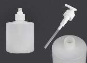 Plastična, okrugla flaša sa pumpicom 500ml za tečni sapun, poluprovidna PP28-slika_proizvoda