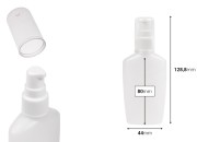 Plastična poluprovidna bočica 60mL sa pumpicom i providnim zatvaračem - 12 kom-dimenzije_slike