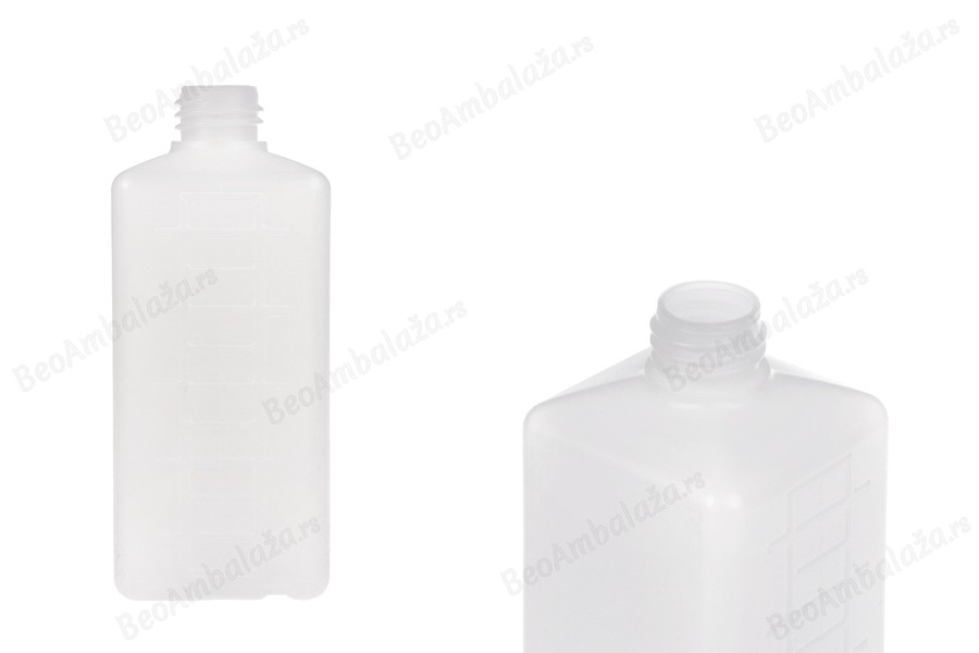 Plastična četvrtasta poluprovidna boca 500mL (PP28) - 12 kom-slika_proizvoda