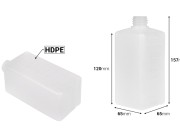 Plastična četvrtasta poluprovidna boca 500mL (PP28) - 12 kom-dimenzije_slike