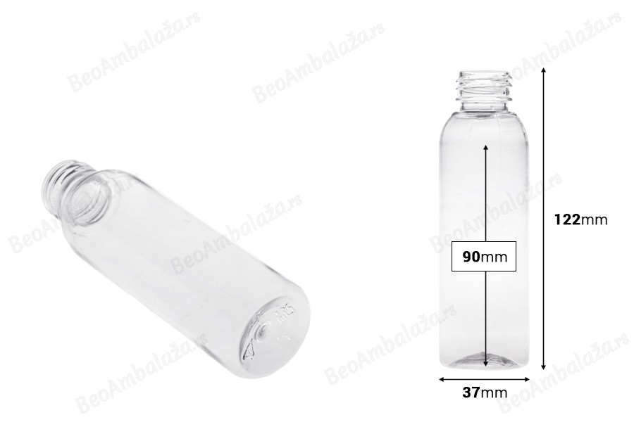 Providna plastična flaša 100mL (24/410) - 12 kom-dimenzije_slike