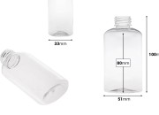 Providna plastična flaša 100mL (24/410) - 12 kom-dimenzije_slike