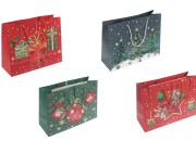 Božićne papirne poklon kese, dimenzija 310x120x250 mm (210 g) sa ručkom - 12 kom raznih motiva-slika_proizvoda