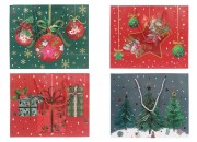 Božićne papirne poklon kese, dimenzija 310x120x250 mm (210 g) sa ručkom - 12 kom raznih motiva-grupa_slika