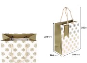 Božićne papirne poklon kese, dimenzija 180x100x230 mm sa ručkom - 12 kom raznih motiva-dimenzije_slike