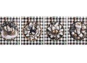 Božićna crno-bela papirna poklon-kesa  sa crnim kanapom  180x100x230 mm – 12 komada različitih dezena-grupa_slika