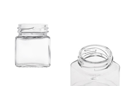 Staklena kockasta teglica 50mL 56x45 mm bez zatvarača-slika_proizvoda