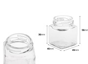 Staklena kockasta teglica 50mL 56x45 mm bez zatvarača-dimenzije_slike