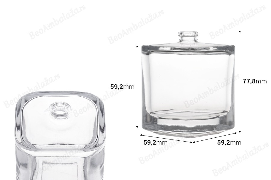 Luksuzna parfemska bočica 100 mL sa sigurnosnim Crimp zatvaranjem od 15 mm-dimenzije_slike