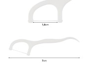 Konac za zube sa ručkicom dužine 7cm - pakovanje 360kom ( 12 kutijca po 30kom)-dimenzije_slike