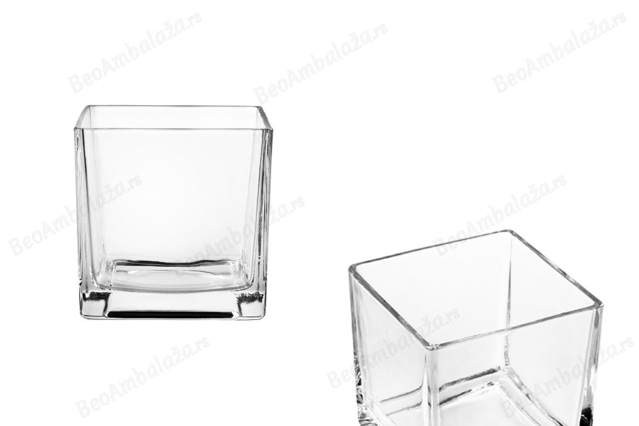 Dekorativna staklena posuda za svećice, 120x120 mm-slika_proizvoda