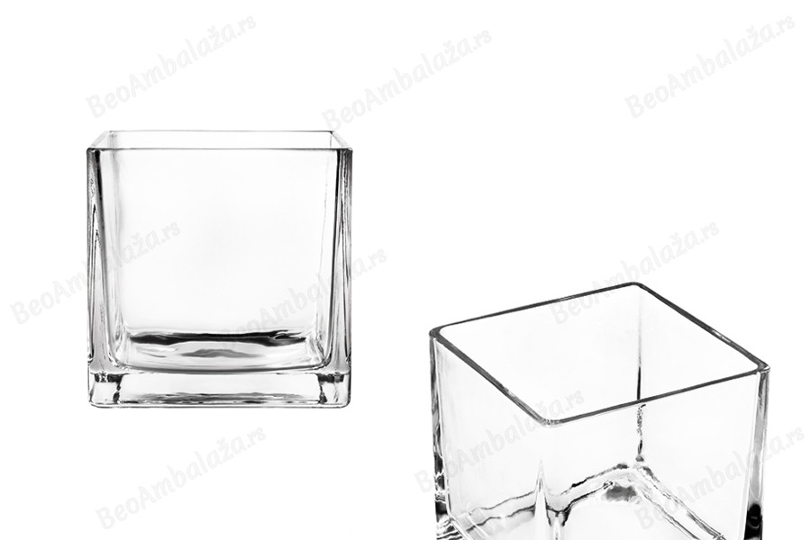 Dekorativna staklena posuda za svećice, 150x150 mm-slika_proizvoda