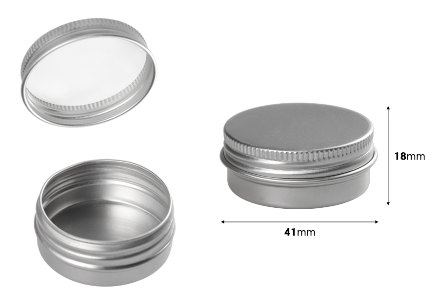 Aluminijumska kutijica 10mL sa unutrašnjom zaptivkom i zatvaračem u više boja - 12 kom-dimenzije_slike