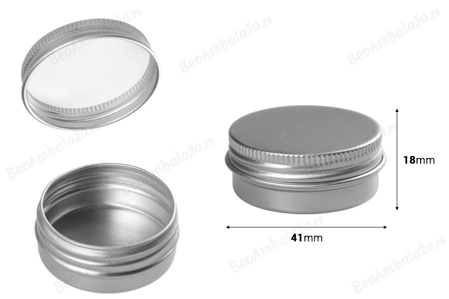 Aluminijumska kutijica 10mL sa unutrašnjom zaptivkom i zatvaračem u više boja - 12 kom-dimenzije_slike
