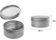 Aluminijumska kutijica 100mL sa unutrašnjom zaptivkom i zatvaračem u više boja - 12 kom-dimenzije_slike