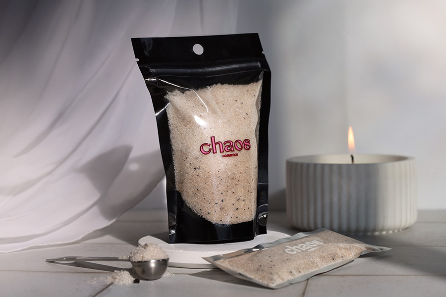 Aluminijumske DoyPack kesice sa zipom, crnom zadnjom i transparentnom prednjom stranom, ovalnim dnom i sa mogućnošću termo zatvaranja 100x30x150mm - 100kom-grupa_slika