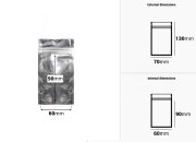 Zip kesica 70x130mm sa providnom prednjom i aluminijumskom zadnjom stranom (mogućnost termo zatvaranja) - 100 kom-dimenzije_slike