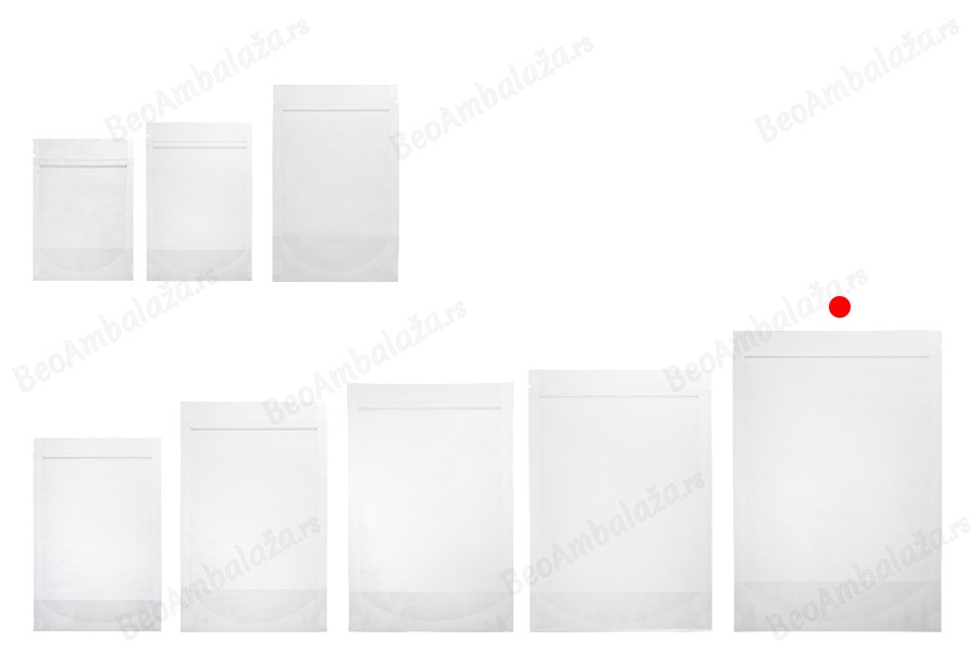 Providne DoyPack kesice sa zip zatvaranjem, ovalnim dnom i sa mogućnošću termo zatvaranja 200x50x295mm - 100 kom-grupa_slika