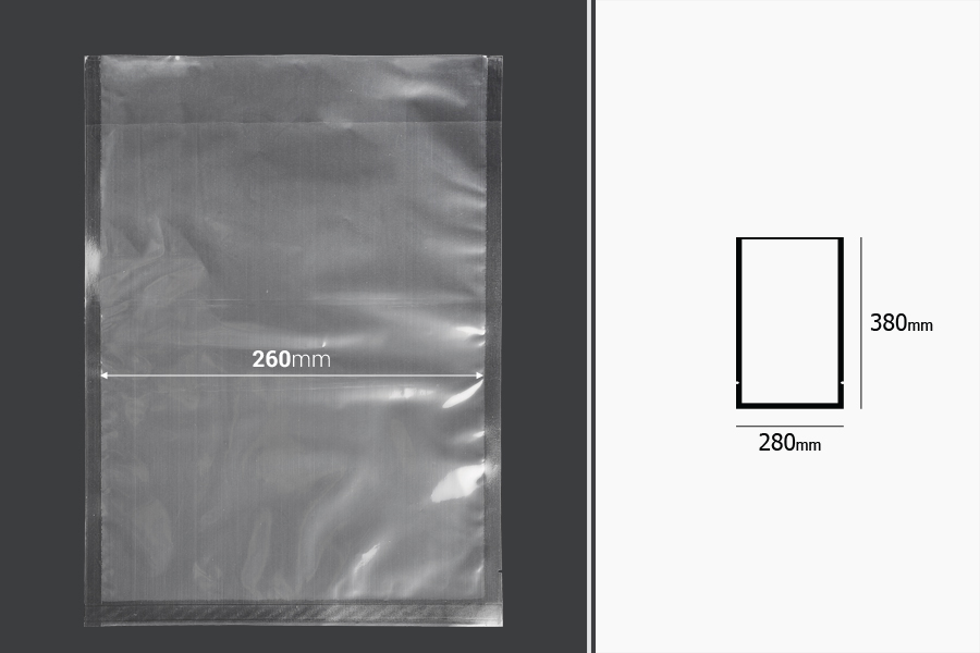 Vakuum kese 280x380mm za čuvanje i pakovanje hrane i drugih proizvoda - 100 kom-dimenzije_slike