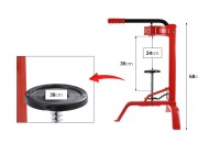 Stona mašina za postavljanje plutanih čepova u vinske flaše-dimenzije_slike