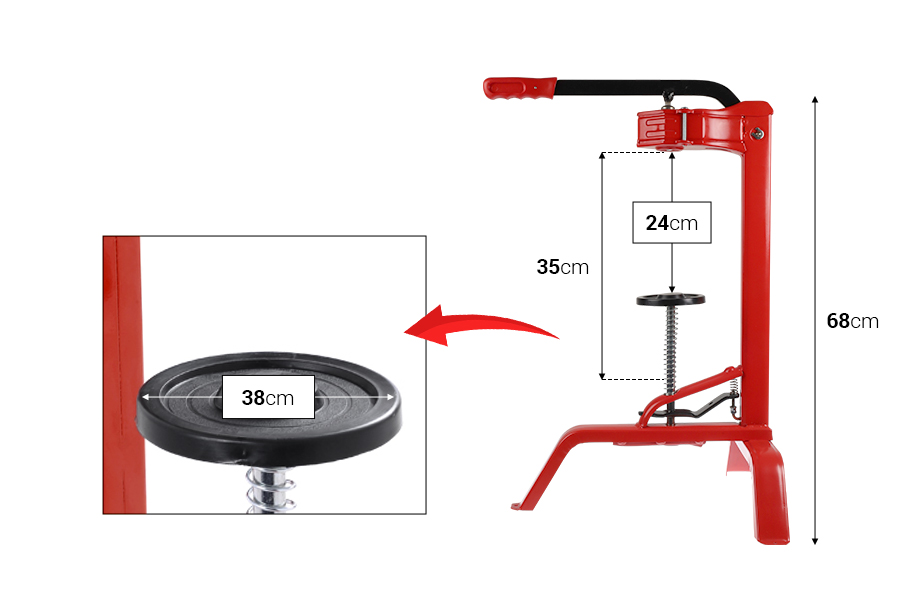 Stona mašina za postavljanje plutanih čepova u vinske flaše-dimenzije_slike